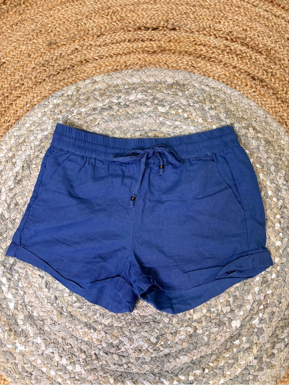 Love Tree Navy Athletic Drawstring Shorts